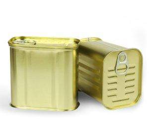 Image of empty rectangular tin cans